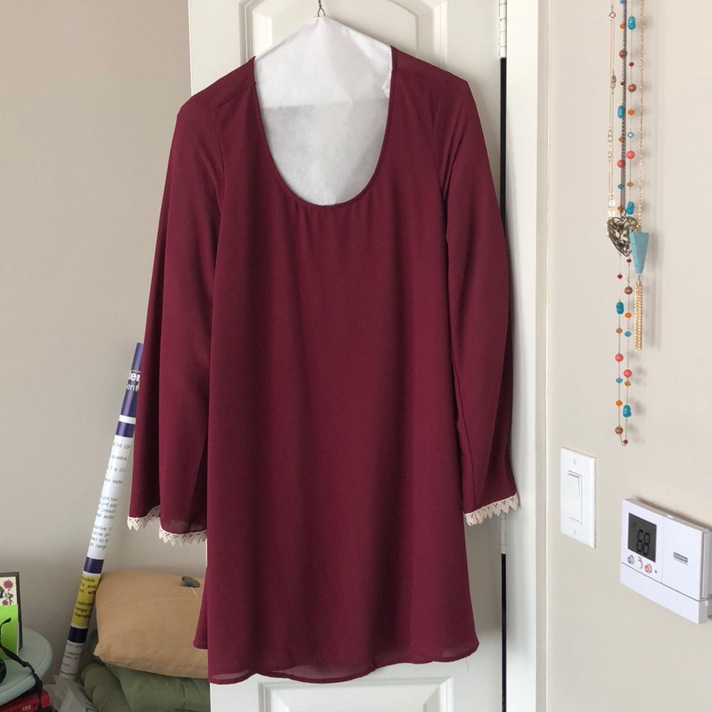Maroon dress